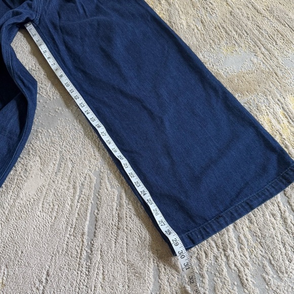 Wrap London wide leg soft jeans high rise tailored pleated ZU50 size 8 - Picture 7 of 13